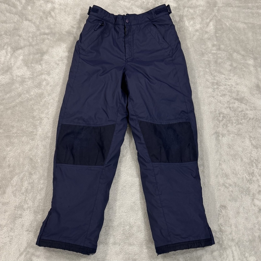 LL Bean Snow Pants Youth 12 Kids Cold Buster Blue Warm Winter Play Ski 289101